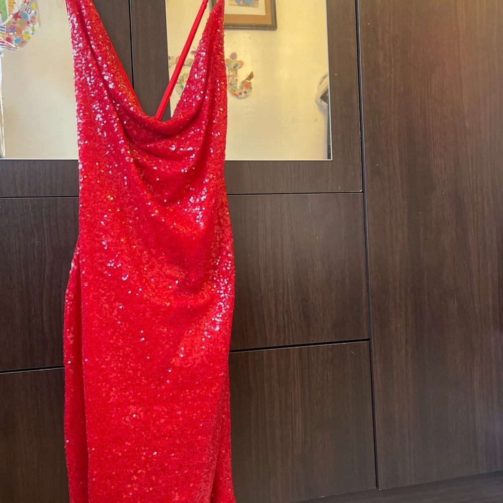 Stunning Red Sequin Dress